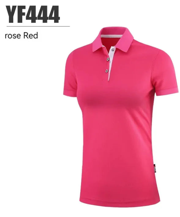 Women's Golf Fashion Sports Short Sleeve